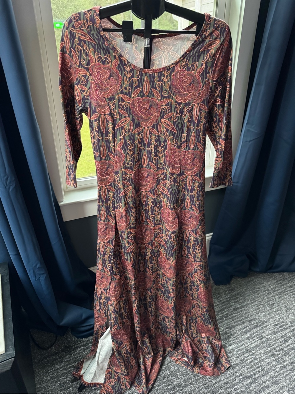 Soft Surroundings NWT Women's Alcott Maxi Dress Multi Floral Size Medium